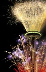 Space Needle fireworks
